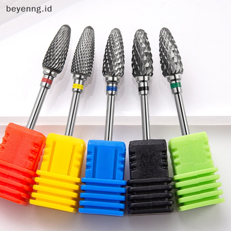 Beyen Carbide Tungsten Nail Drill Bit Manicure Drill Untuk Milling Cutter Kikir Kuku ID