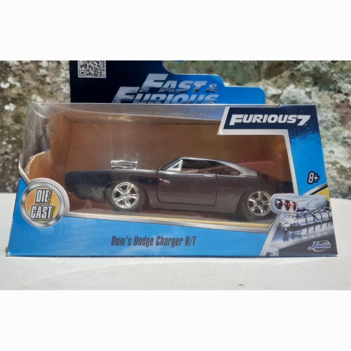 Diecast Dodge Charger 1970 Dom's 1:32 Loose miniatur mainan pajangan