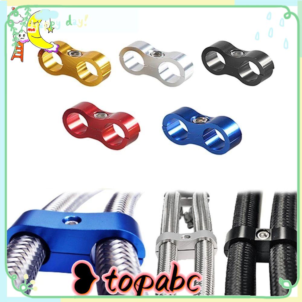 TOP Hose Line Clamp Auto Car Universal Clamp Fixed Pipe Clamp Pemisah Pembatas Penjepit Aluminium Anodized Pemisah Garis