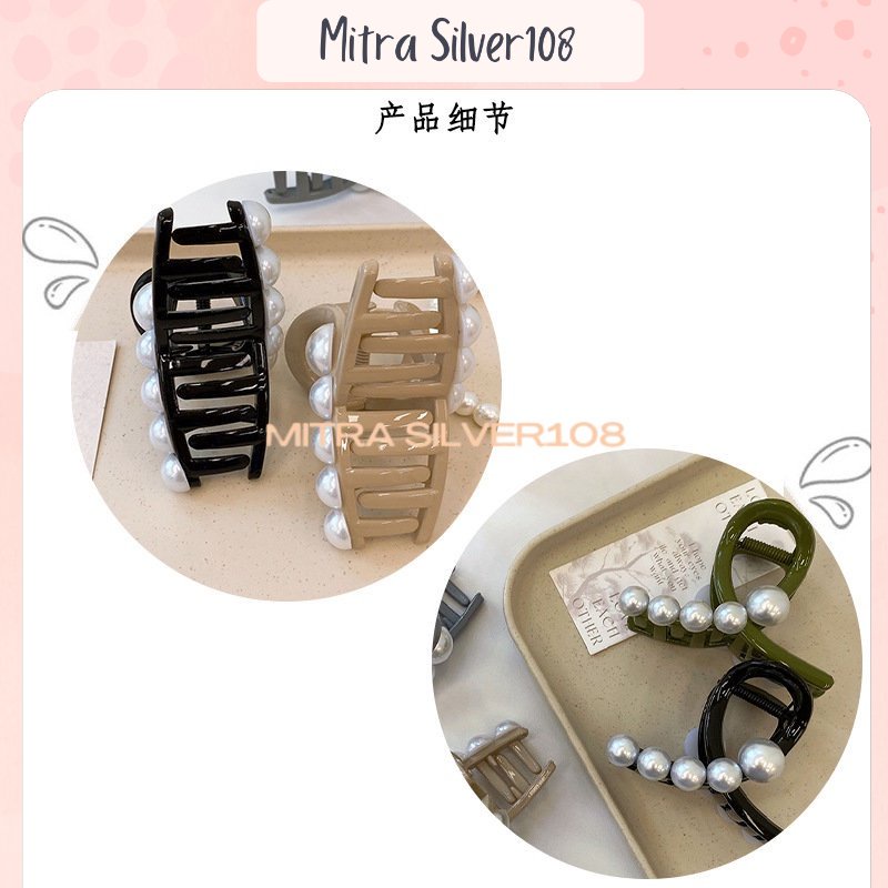 Jepit Rambut Jedai Mutiara Wanita Fashion Korea Aksesoris Jepitan Salon JPT 09