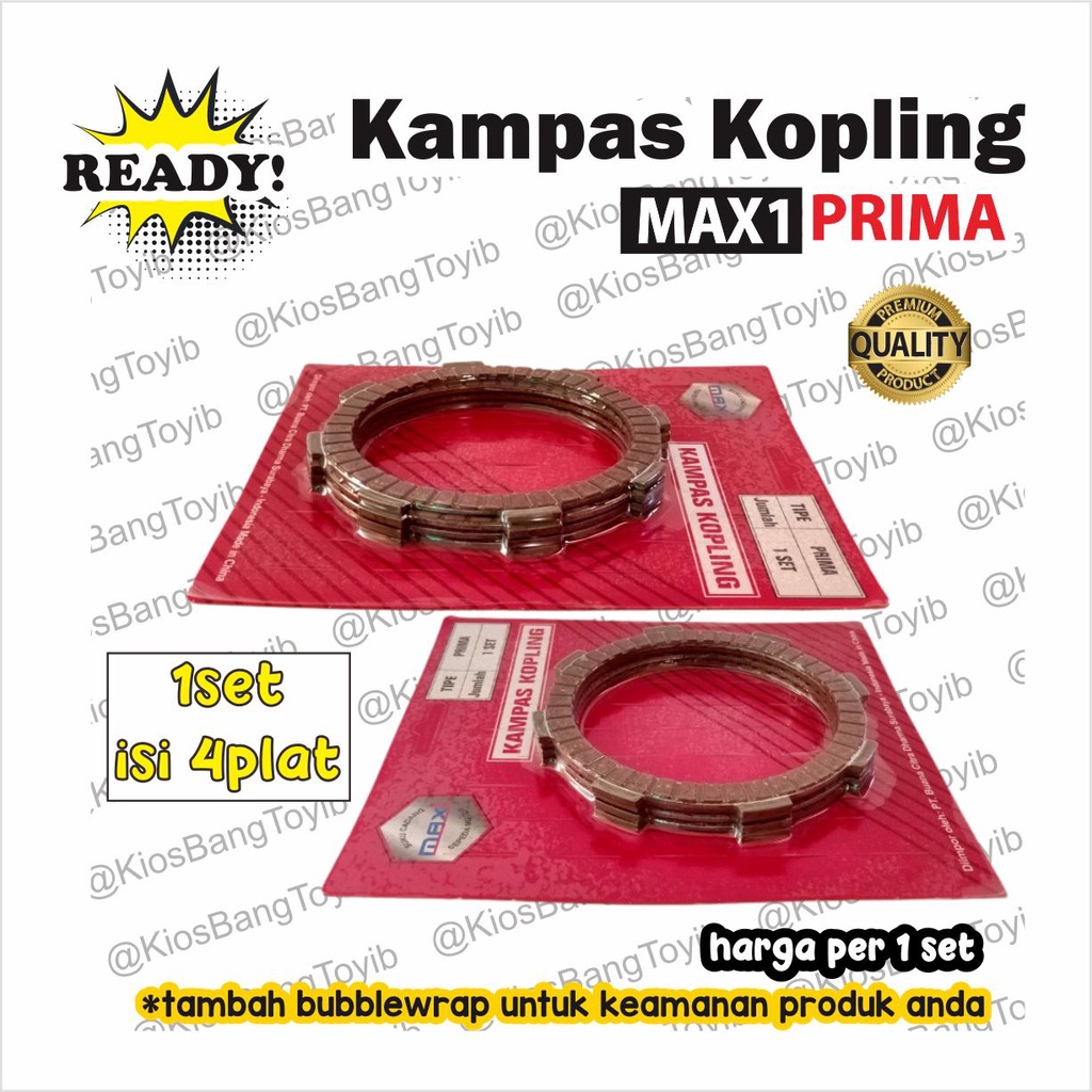 1set Kampas Plat Kopling Honda PRIMA GRAND SUPRA LEGENDA 6pc (Max1)