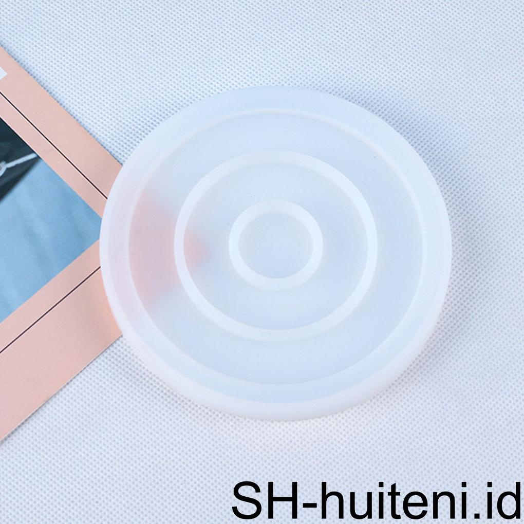 Coaster Cetakan Silikon Kerajinan Perhiasan Dekorasi Rumah DIY Epoxy Cetakan Perhiasan Casting Cetakan Set Rumah Tangga Sekolah Digunakan