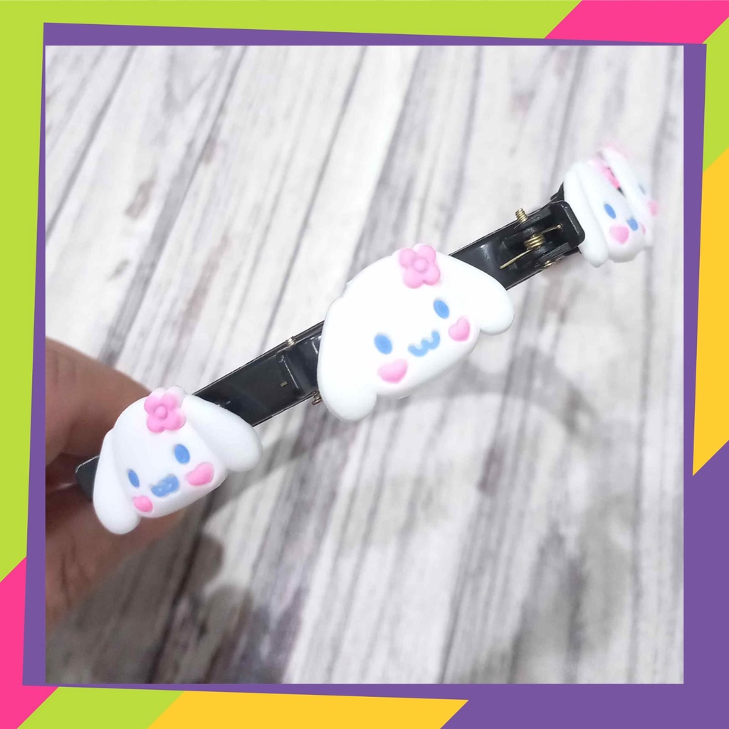 5084 / Bando jepit rambut 2 in 1 dewasa &amp; anak / Jepit rambut pola karaktersanrio