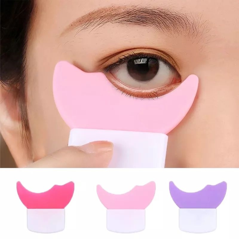 ASK - Silikon Aplikator Maskara Serbaguna 3 in 1 Alat Bantu Makeup Eyeliner / Mascara / Eyeshadow