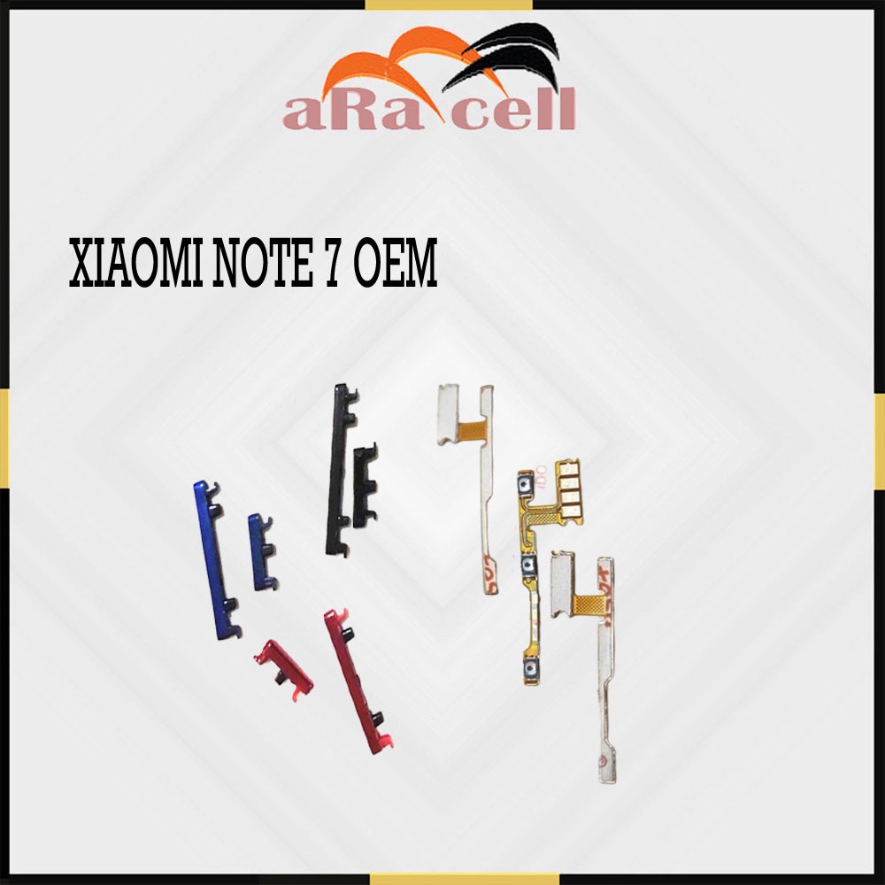 Flexible Tombol On Off Volume + Tombol luar Redmi Note 7 Ori Oem Power Switch Xiaomi