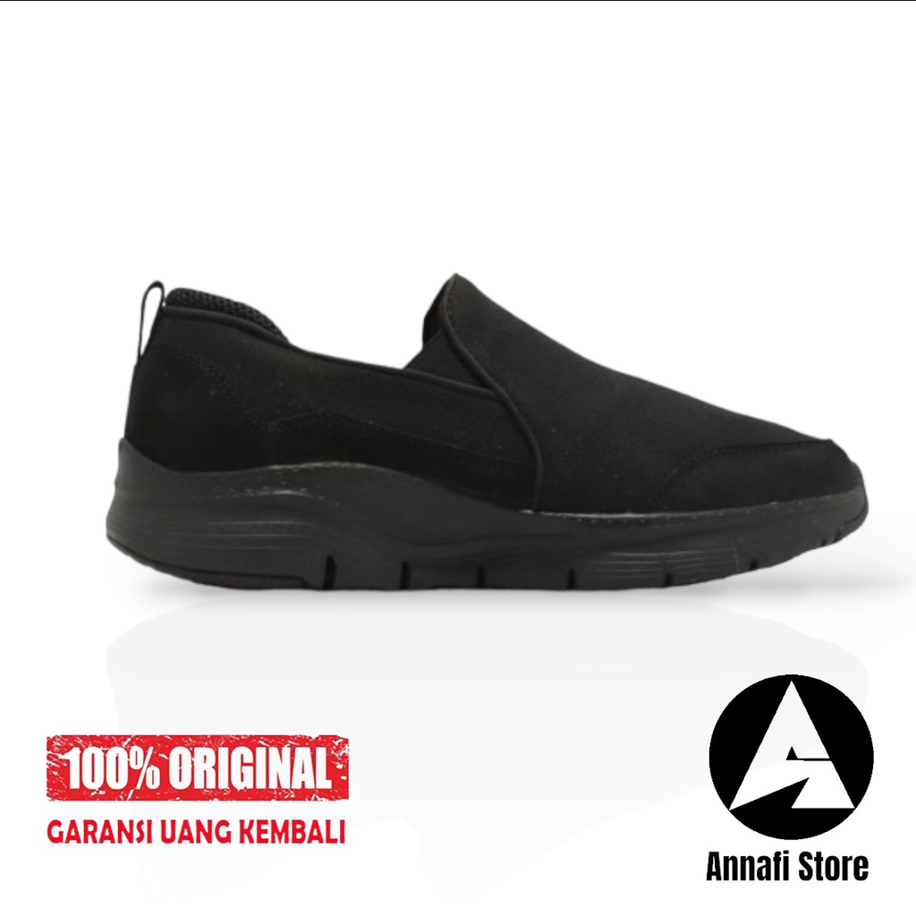 SEPATU SNEAKERS SKECHERS ARCH FIT LEVERICH 232300-BBK - BLACK