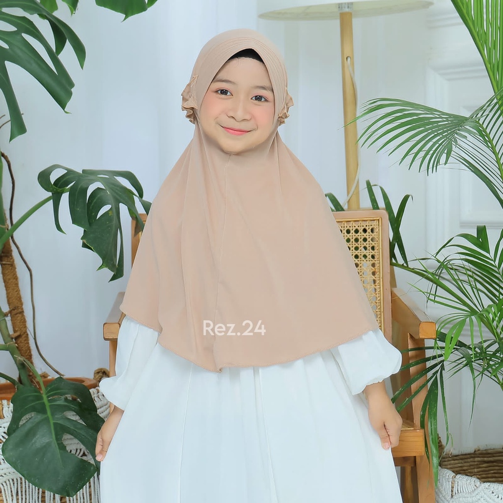 HIJAB INSTAN ANAK | JILBAB PED TALI KRIWIL | HIJAB KIDS JERSEY