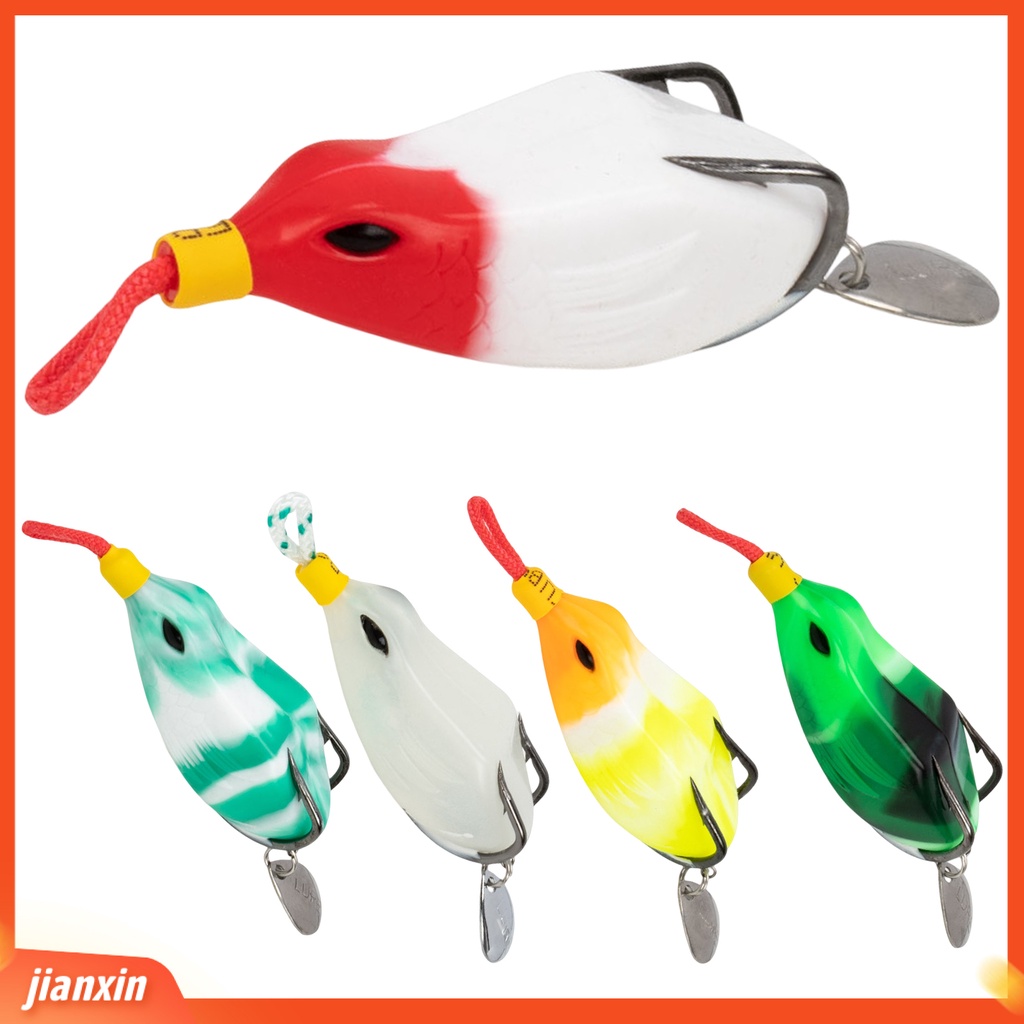 (In Stock) 6cm /13g Bionic Frog Lure Simulasi Berduri Kait Ganda Bercahaya Angling Umpan Jalan Hit Hitam Umpan Palsu Memancing Luar Ruangan