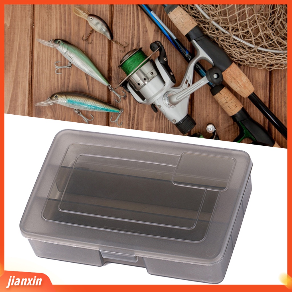 (In Stock) Kotak Umpan Pancing 3kisi Transparan Multifungsi Reusable Portable Tools Storage Plastic Heavy Duty Hook Kotak Penyimpanan Umpan Untuk Memancing Di Luar Ruangan