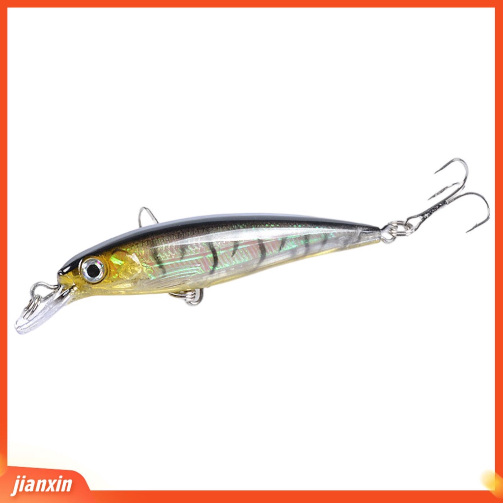 (In Stock) 9cm /7.3g Umpan Pancing Tajam Kait 3D Simulasi Fisheyes Reflektif Angling Lure Ikan Kecil Yang Tenggelam Umpan Buatan Memancing Luar Ruangan