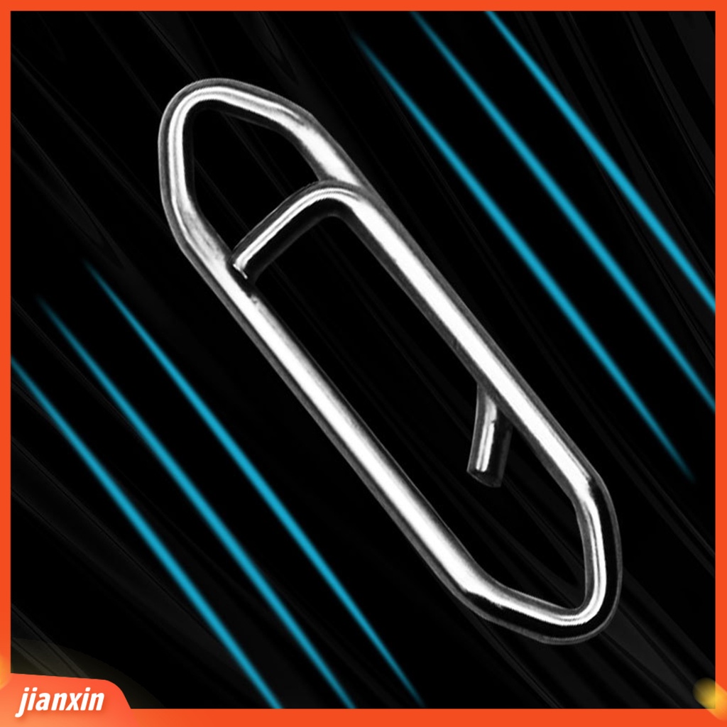 (In Stock) 30 Pcs Kekuatan Tarik Tinggi Stainless Steel Lure Hook Konektor Barel Putar Tackle Memancing Snaps Memancing Aksesoris