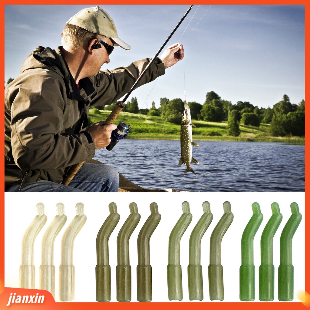 (In Stock) 50Pcs Carp Hollow Rubber Hoses Set Gaya Eropa Ketahanan Tinggi Lembut Benang Aman Bahan TPR Berongga Karet Selang Pasokan Memancing