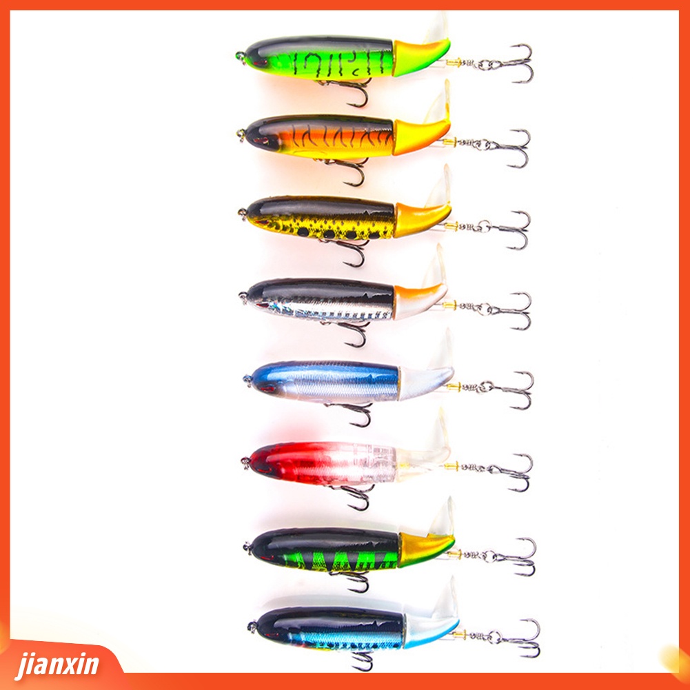 (In Stock) 10cm Outdoor Rotating Tail Floating Hard Umpan Pancing Lures Tackle Kait Tajam