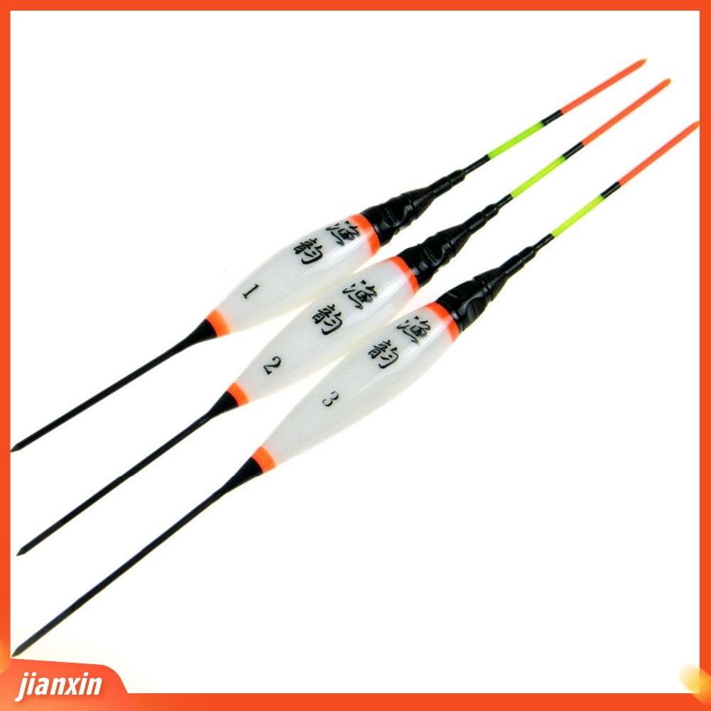 (In Stock) 3Pcs Bercahaya Lampu LED Elektronik Vertikal Malam Memancing Pelampung Bobber Pelampung