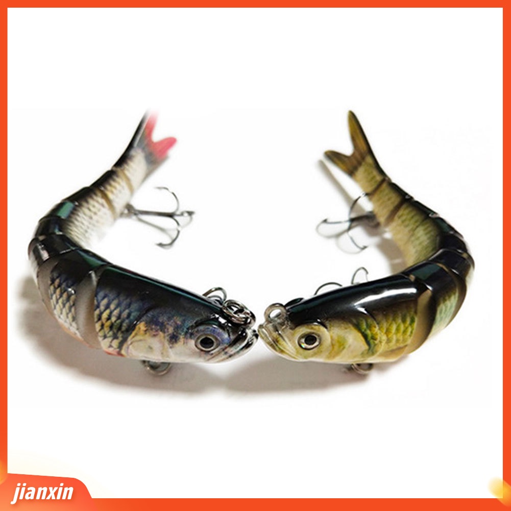 (In Stock) 14cm Umpan Swimbait 8segment Buatan Umpan Pancing Crankbait Fish Tackle