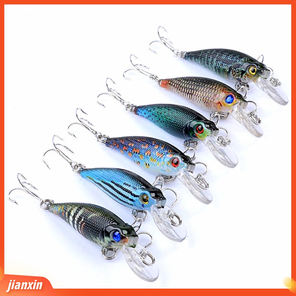 (In Stock) 3D Simulasi Mata Bionic Ikan Memancing Umpan Keras Pelampung Popper Hooks Umpan Alat