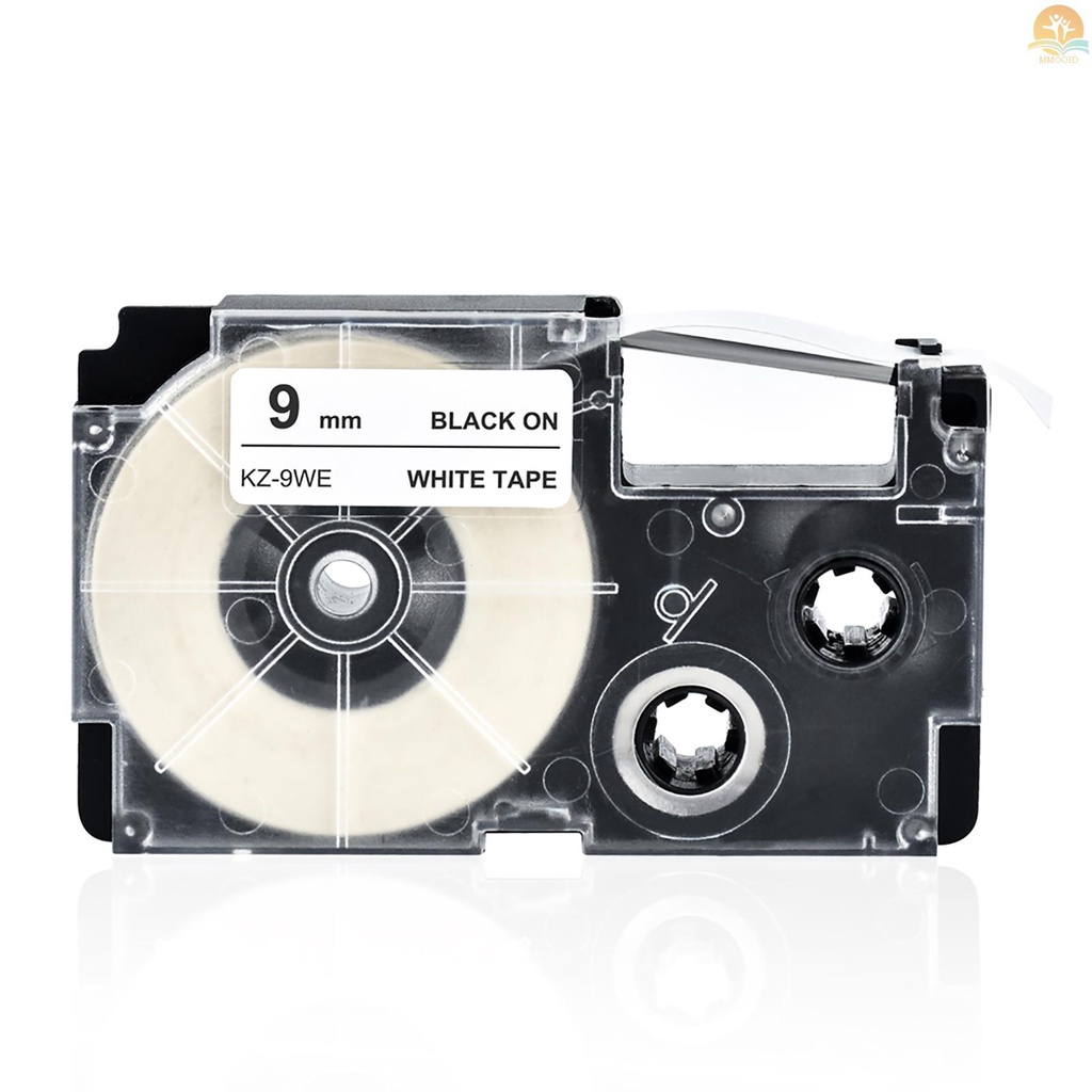 In Stock 9mm Label Tape Compatible Tape Cartridge Pita Pengganti Casio KL-60 KL-100 KL-170 KL-120 KL-180 KL-780 KL-820 KL-7400 KL-8700 KL-880 CW-L300 EZ Label Maker