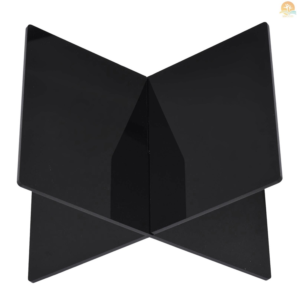 In Stock Stand Buku Akrilik Rak Pajangan X-Shaped Book Rack for Cookbook Buku Resep Menu Majalah Storybook Tempat Buku Pembukaan