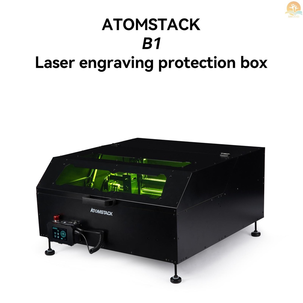 In Stock Atomstack B1 Mesin Laser Grafir Cutting Kotak Pelindung Semua Struktur Logam Akrilik Window Filter Protect Eyes Smoke Filter System Desain Dilepas Upgrade Aksesori