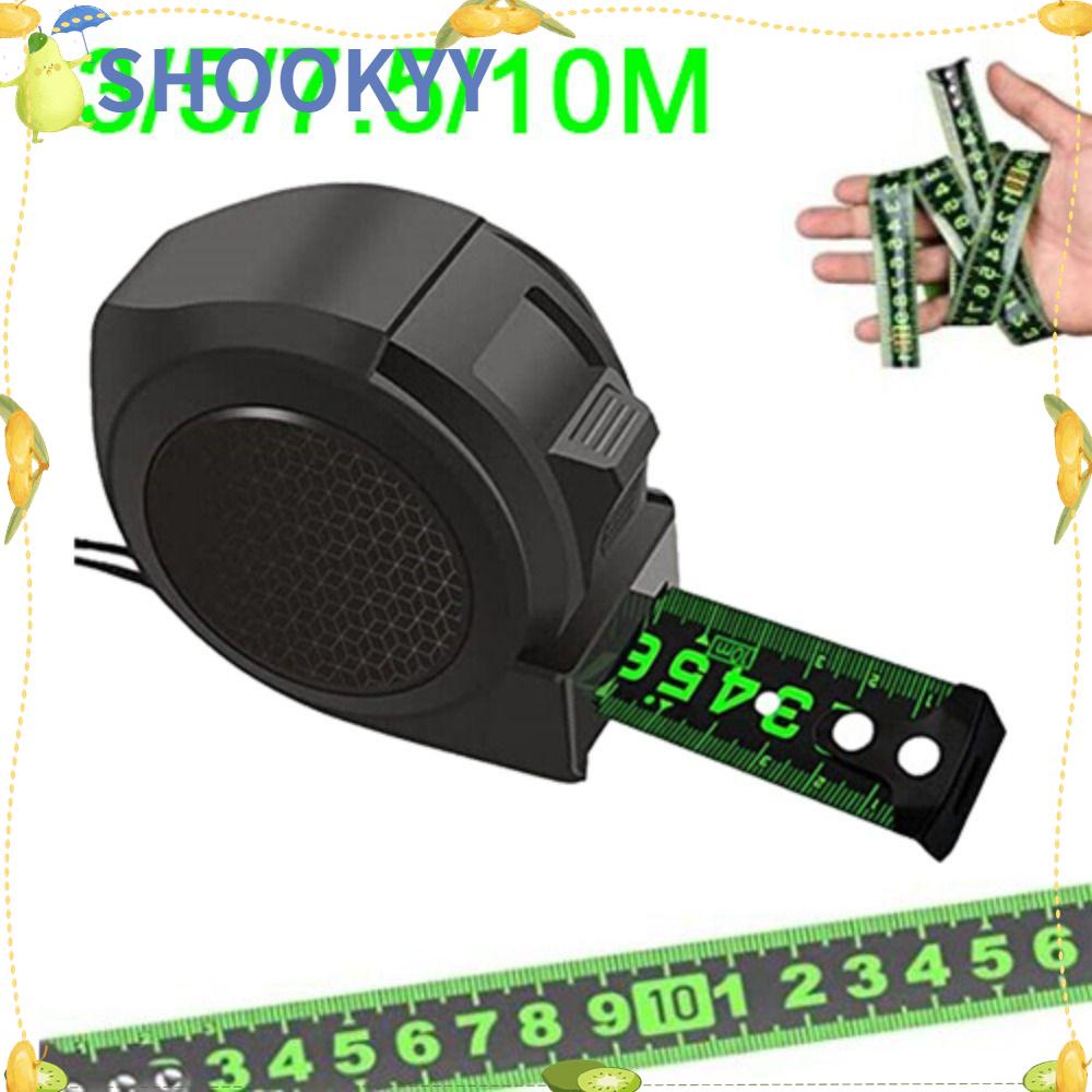 CHOOKYY Tape Meter Menebal3 /5/7.5 /10m Fluorescence Tahan Aus Measuring Steel Tape