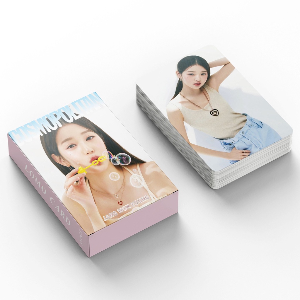 55pcs /box WONYOUNG IVE Photocards Album Solo Magazine Cover Kartu Lomo Kpop Postcards