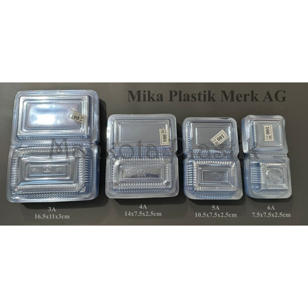 Mika Plastik merk AG kode A isi 100pcs 7A 6A 5A 4A 3A