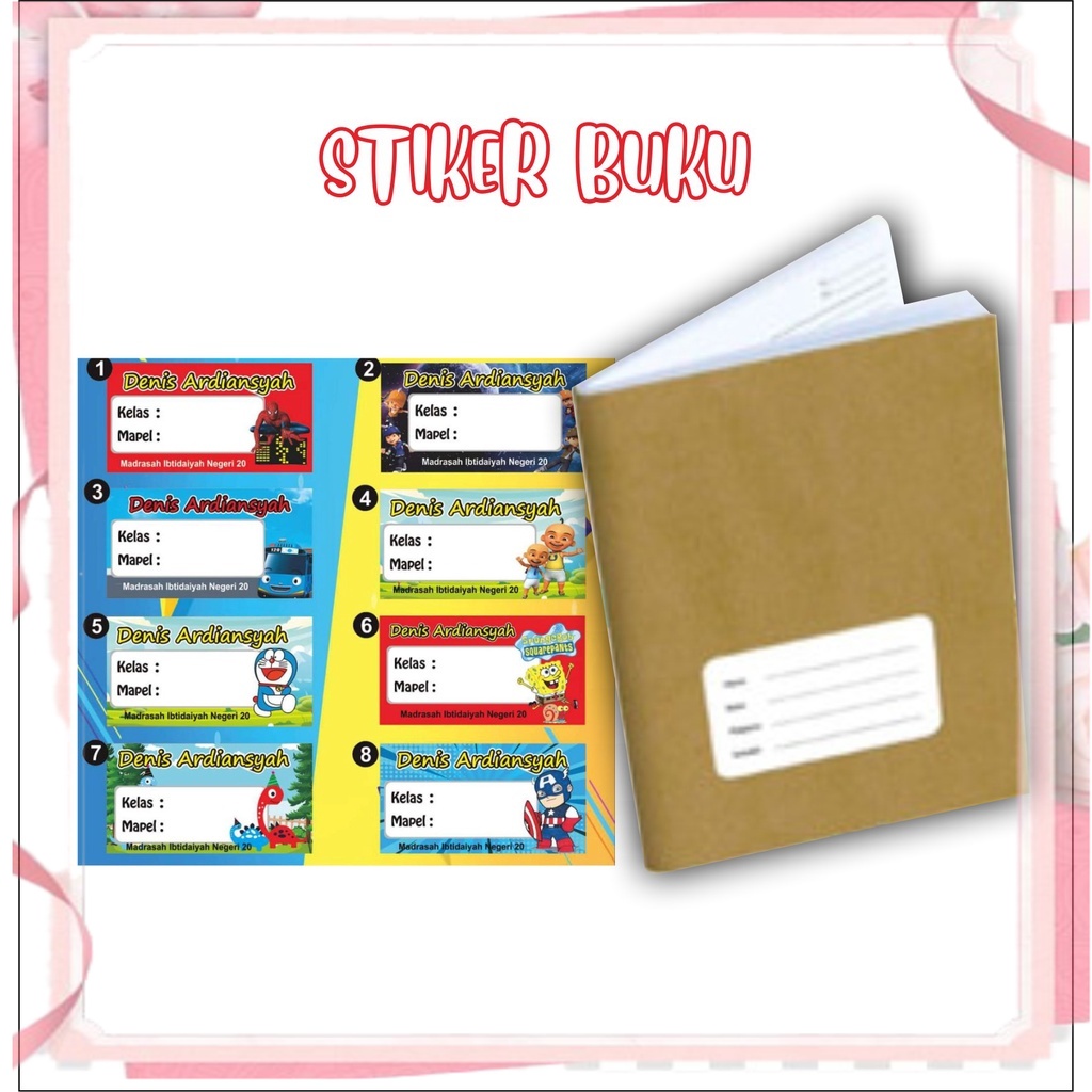

STIKER NAMA SEKOLAH ANAK (isi 30pcs) iskstore