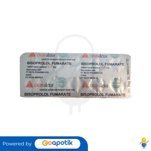 BISOPROLOL OGB DEXA MEDICA 2.5 MG STRIP 10 TABLET