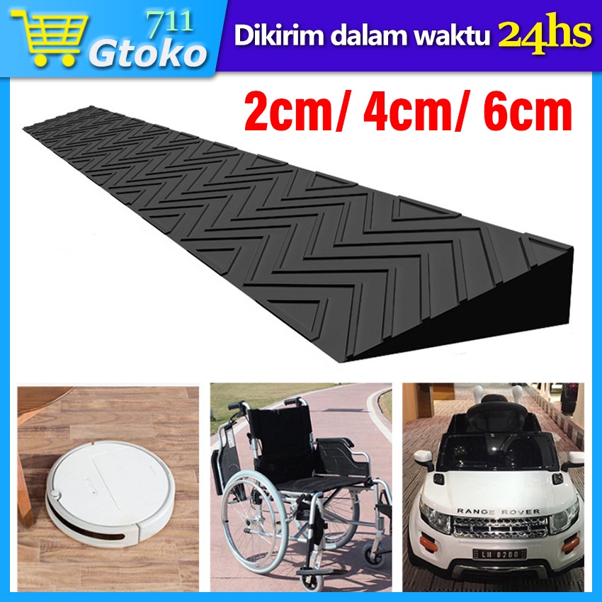 Ramp Wheelchair Ramp Kursi Roda Plastik Papan Tanjakan Sweeping Robot 2cm 4cm 6cm