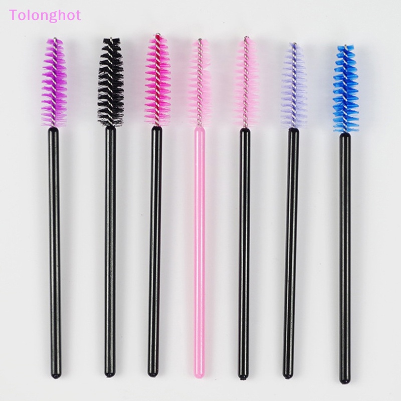 Tolonghot&gt; Eyelash Brush Extension Multi Warna Bulu Mata Mini Make Up Brushes Alis Maskara Tongkat Aplikator Fleksibel Bisa Bengkok Dengan Baik