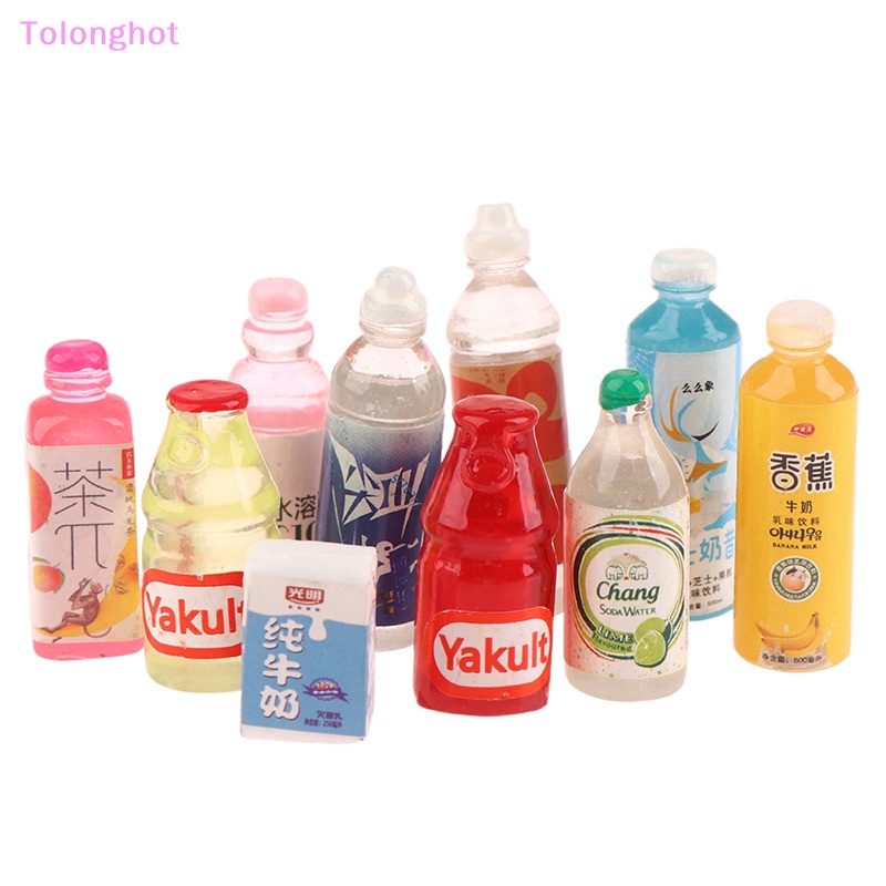 Tolonghot&gt; 5PCS Aksesoris Rumah Boneka Inovatif Supermarket Simulasi Resin Botol Anggur Miniatur Botol Minuman DIY Model Mainan Sumur