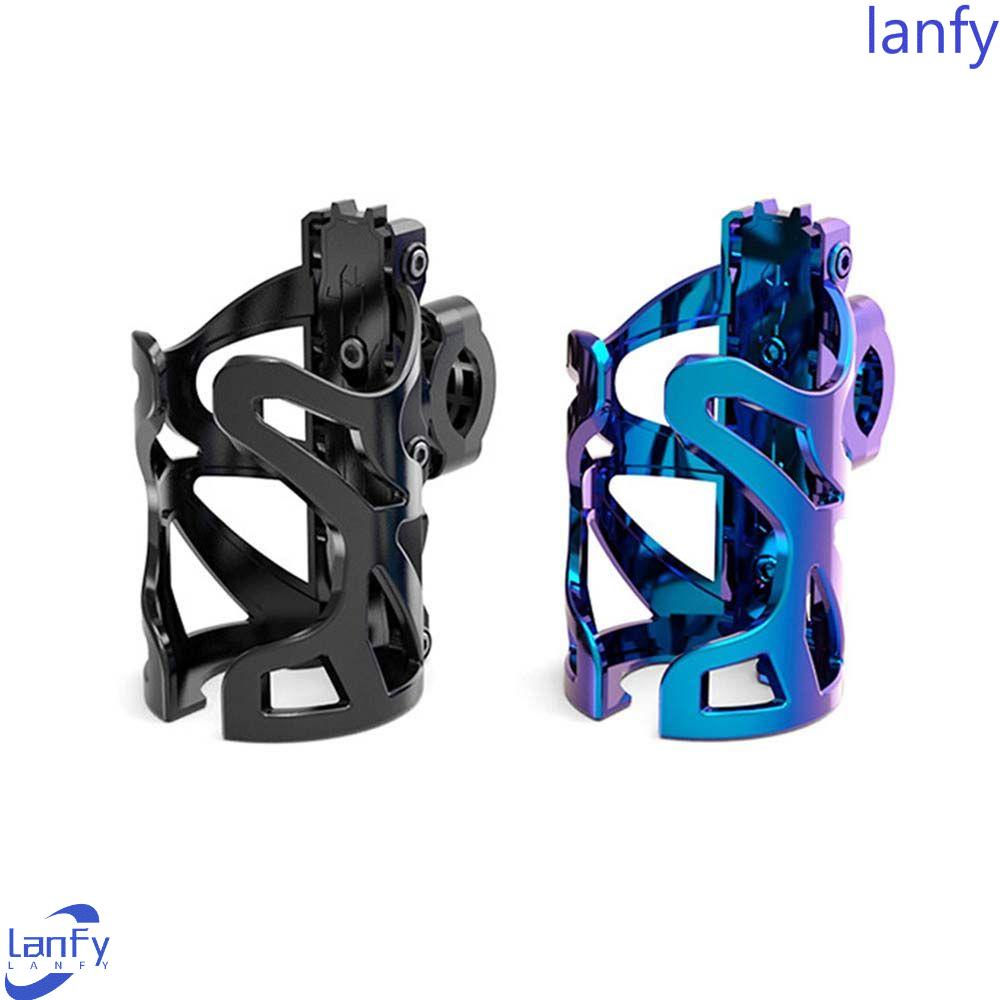 LANFY Tempat Minuman Motor Kualitas Tinggi Universal Pembakaran Titanium Plating ATV Plastik Botol Air Aksesoris Kandang Stang Bottle Holder