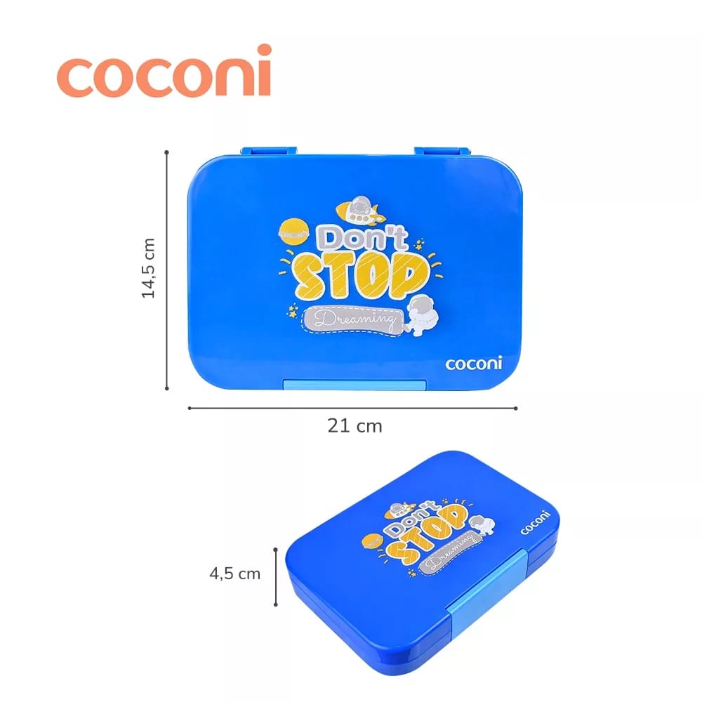 COCONI BenTo-Go Yummy Lunch Box Bento Box | Kotak Makan Anak