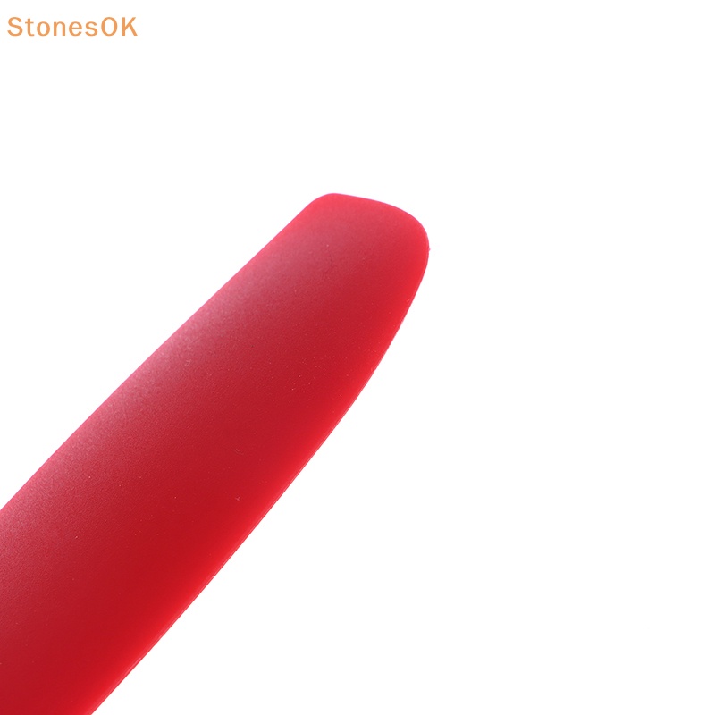 Stones 1Pc Spatula Silikon Gagang Panjang Tahan Panas Fleksibel Non-Stick Slim Spatula DIY Kue Krim Scraper Blender Baking Alat ID