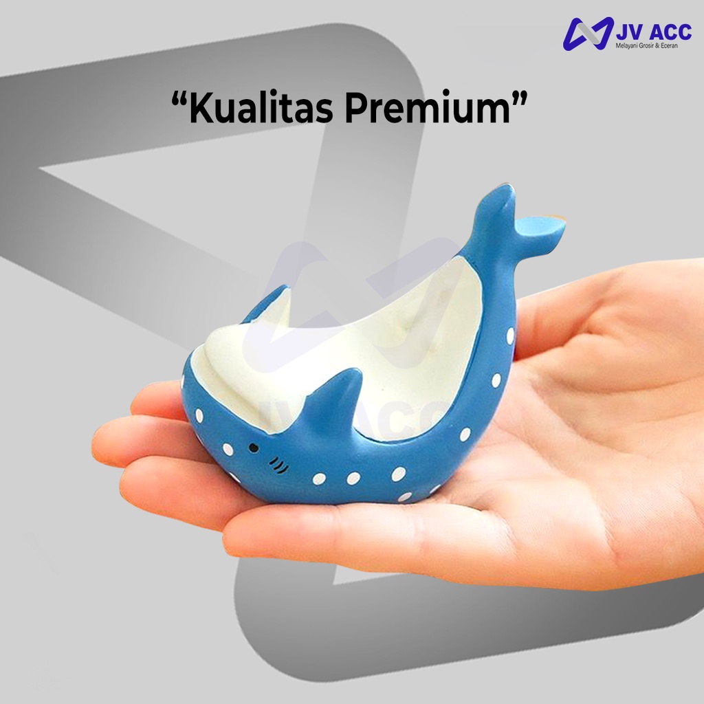 ZAKKA RESINS PHONE STAND HOLDER HP FISH ANIMAL DECORATION