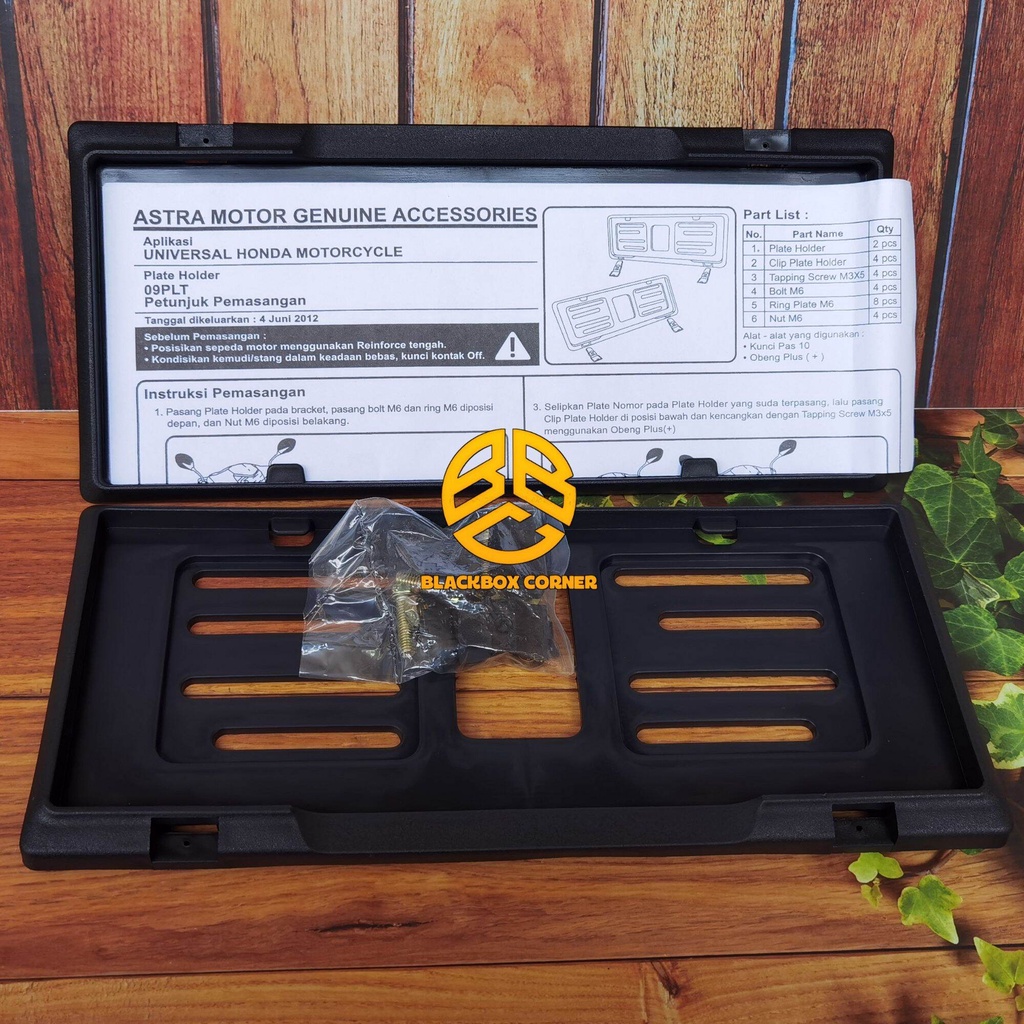 COVER PLAT NOMOR DUDUKAN PLAT NOMOR BINGKAI PLAT MOTOR HONDA UNTUK SEMUA MOTOR HONDA BINGKAI PLAT NO