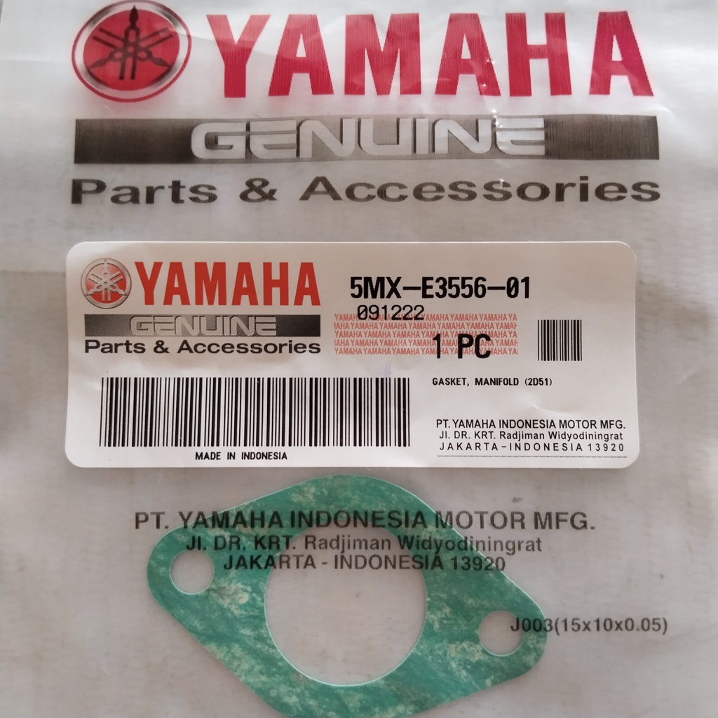 Paking Intake Mio 5MX-E3556-01 Asli Yamaha