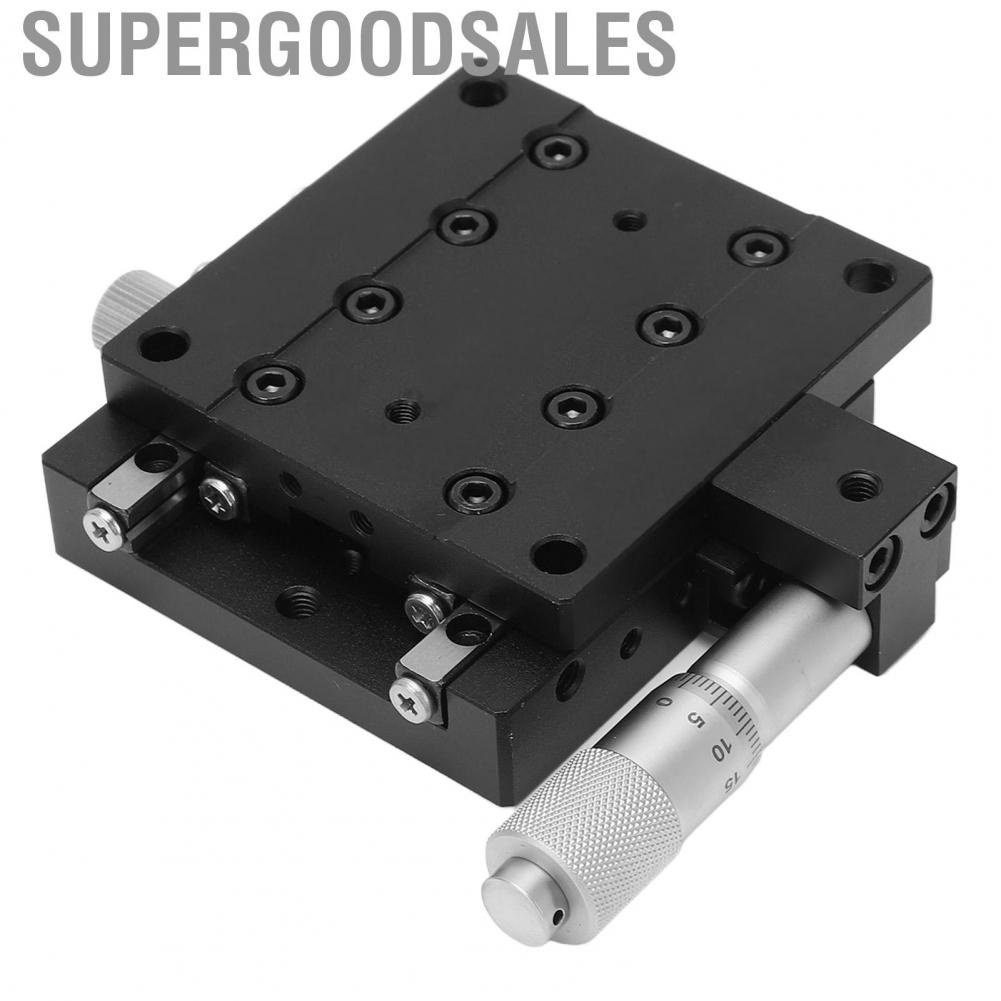 Supergoodsales Accurate Linear Stage  49N Load Bearing Cross Roller Black Anodized Manual X Axes for Equipment Positioning