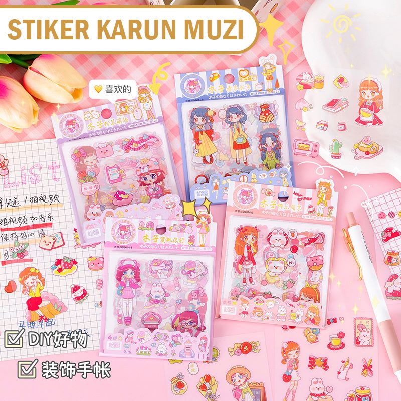 

Stiker Aesthetic Unik Lucu Imut Dekorasi Tahan Air