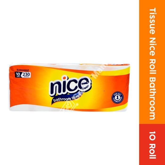 Nice Bathroom Toilet Tissue 10 Roll Embossed