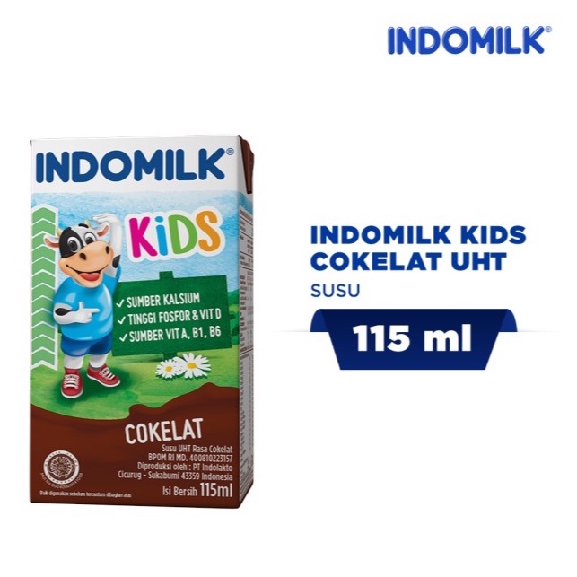 

Indomilk Kids Cokelat UHT 115 mL ORIGINAL