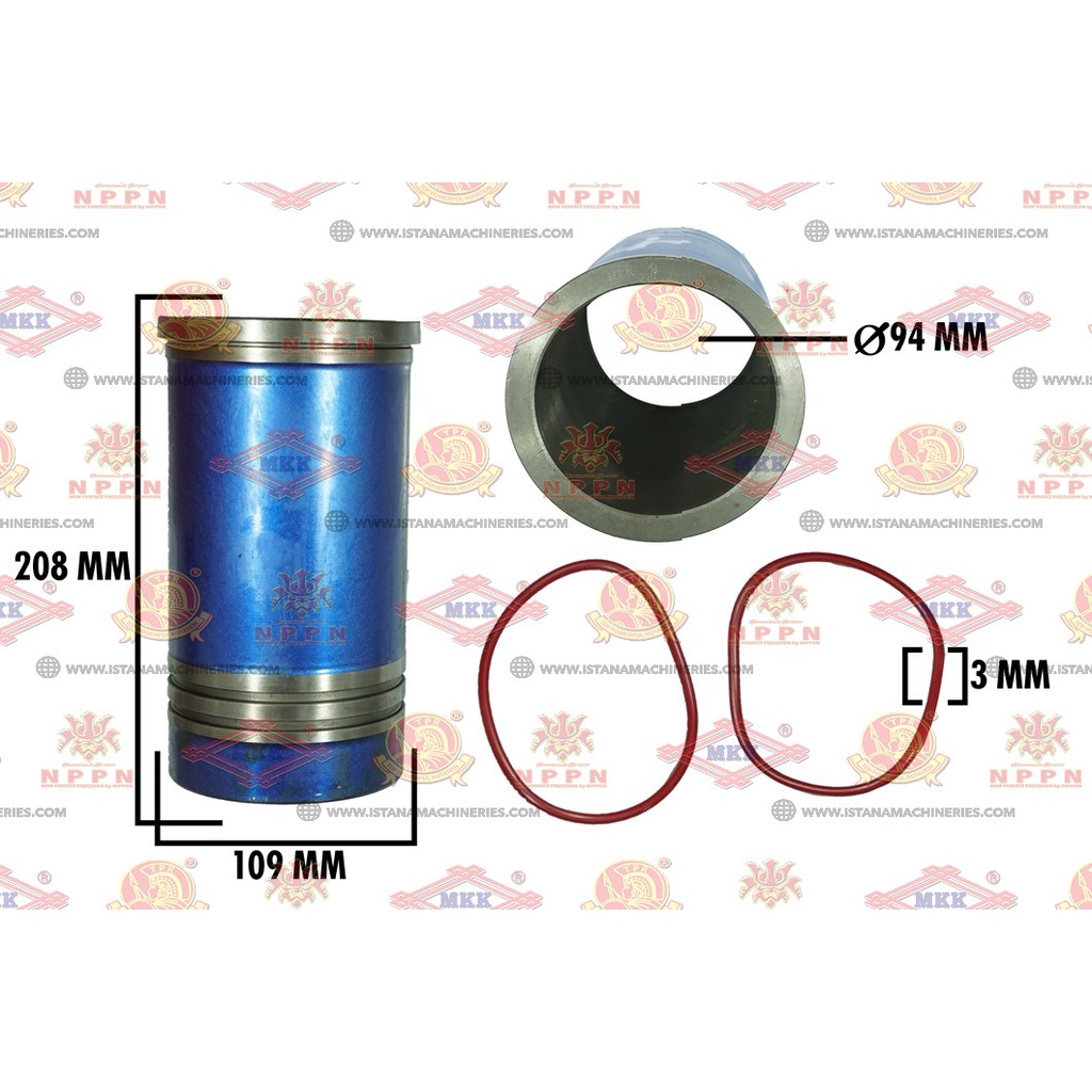 CYLINDER LINER W/ORING LASER (NPPN) S195