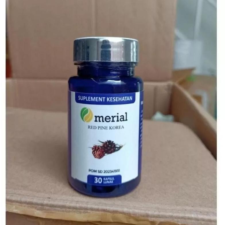 100% ORIGINAL [COD] Merial Red Pine Korea - 30 Kapsul / Atasi Hipertensi / Turunkan Kolesterol ←Seller
