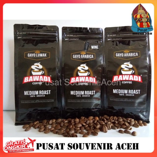 

Kopi Gayo Arabica Luwak, Wine dan Specialty Bawadi 200 gr