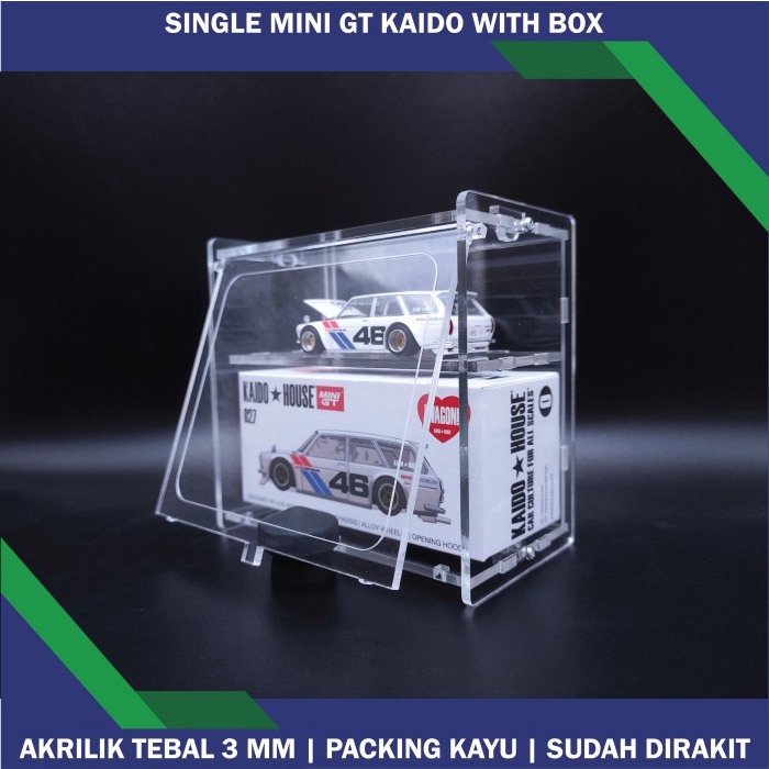 TERRA Akrilik Diecast Display Box 1 64 Mini GT Kaido Berpintu