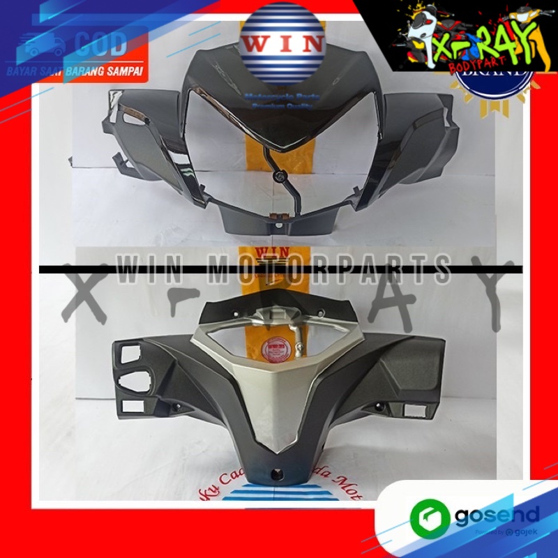 Batok Depan / Belakang Supra X 125 FI 2014 2015 2016 2017 2018 | front / rear handle cover + visor W