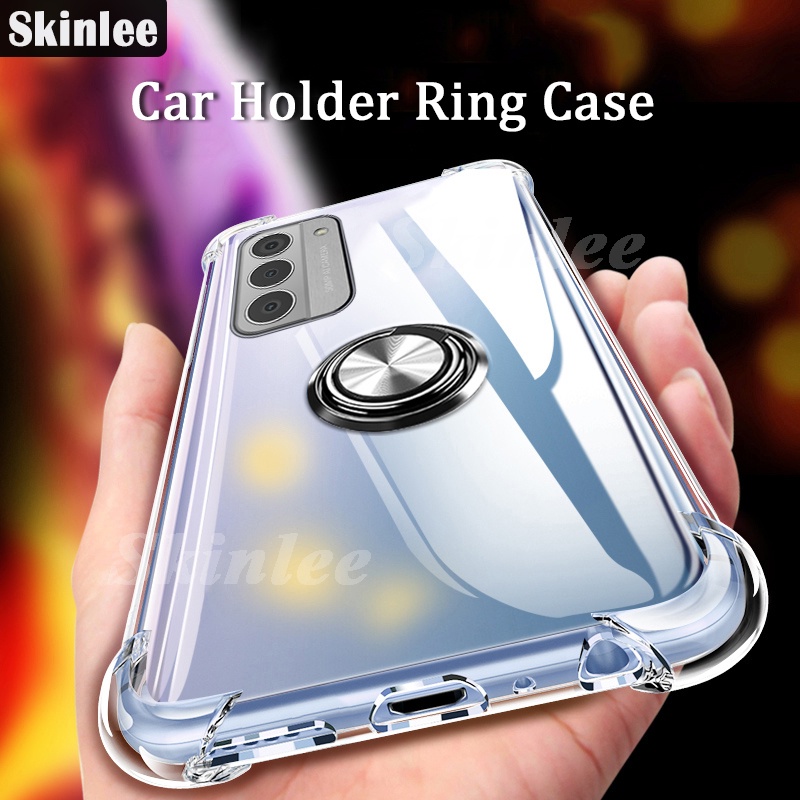 For Nokia G22 G42 casing case Clear Softcasing case Transparent Bracket Ring Airbag Protection Phone