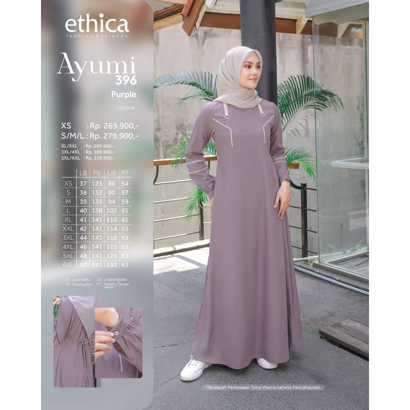 Baju Gamis merk ethica Ayumi 396