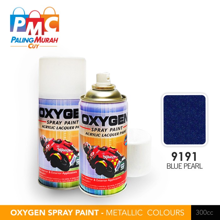 Cat Semprot / Pylox OXYGEN Acrylic Spray Paint - 9191 Blue Pearl