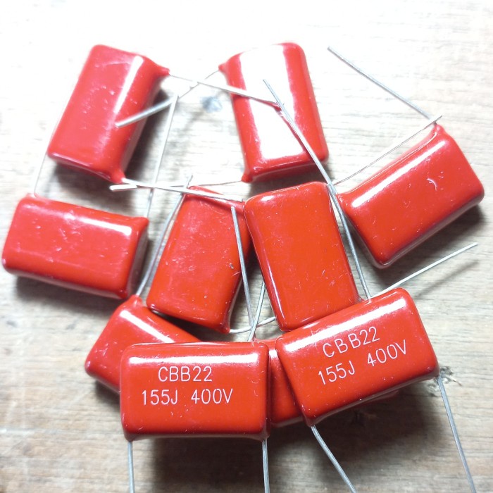 capasitor milar 155j 400v 155 j 400 v 400volt 1.5uf mylar kapasitor 630v